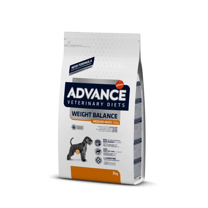 Advance Veterinary Diets Weight Balance sausas maistas viršsvorio turintiems šunims, 3kg