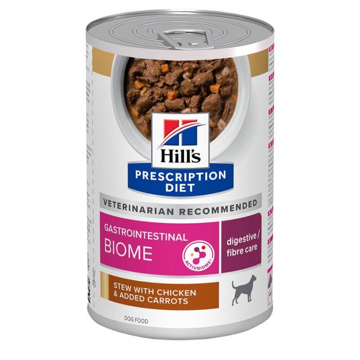 Hill's Prescription Diet Gastrointestinal Biome Digestive/Fibre Care drėgnas maistas šunims su virškinimo trakto sutrikimais, 354 g