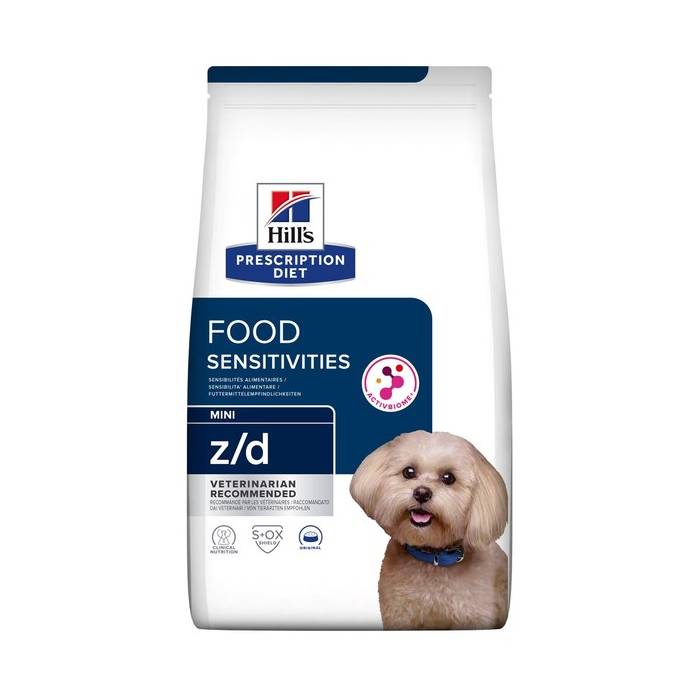 Hill's Prescription Diet Canine Food Sensitivities z/d Mini Original sausas maistas šunims, alergiškiems maistui, 1 kg