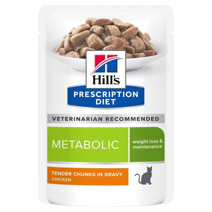 Hill's Prescription Diet Feline Metabolic drėgnas maistas katėms, kurioms reikalinga svorio kontrolė, 85 g