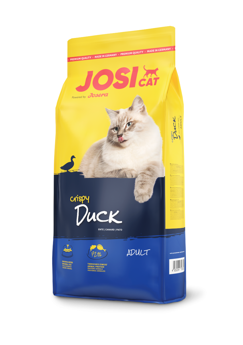 Josera JosiCat Crispy Duck sausas maistas katėms su antiena 10kg