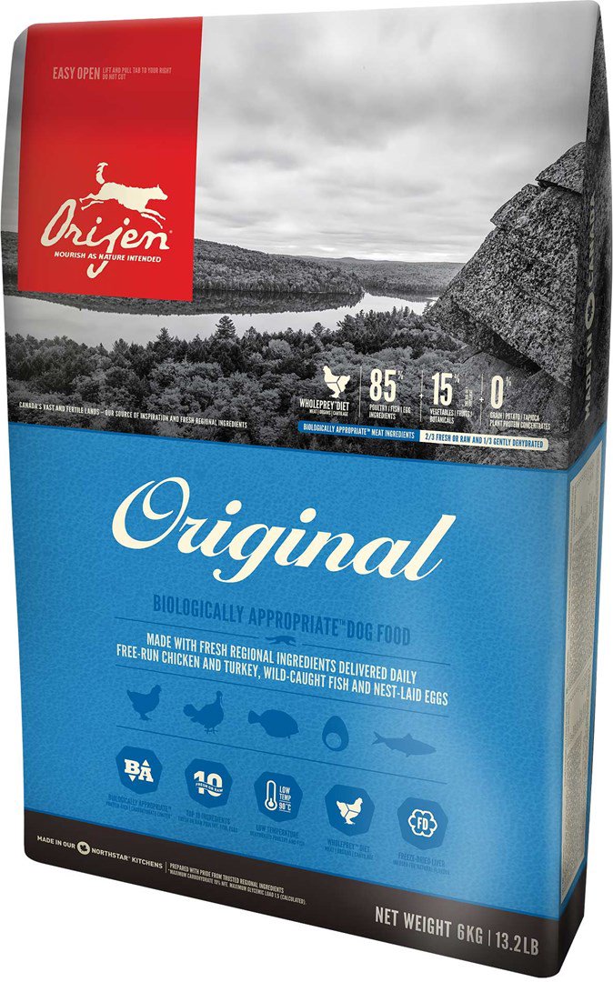Orijen Original 2 kg Suaugusių Viščiukas, Žuvis, Kalakutiena