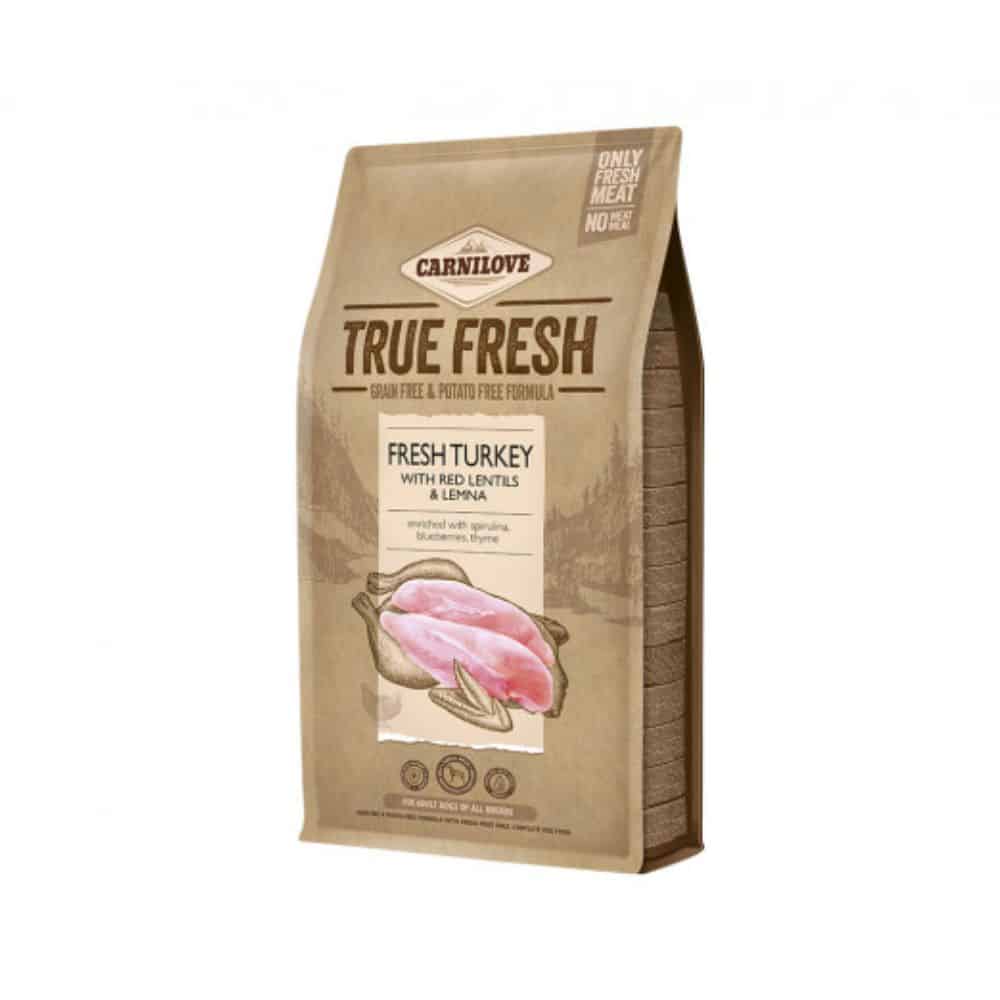 Carnilove True Fresh Turkey begrūdis sausas maistas šunims su kalakutiena - Produkto Svoris 1.4kg