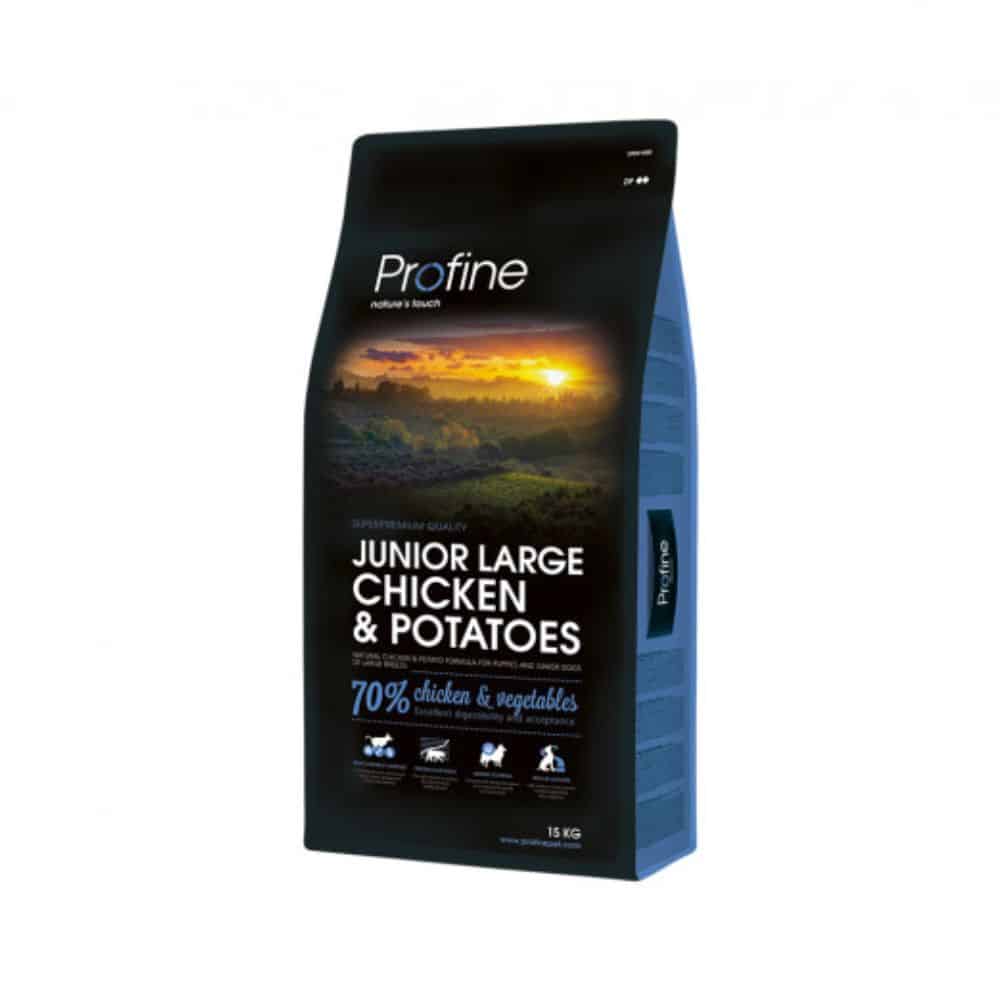 Profine Junior Large Breed Chicken & Potatoes sausas maistas didelių veislių jauniems šunims 15kg