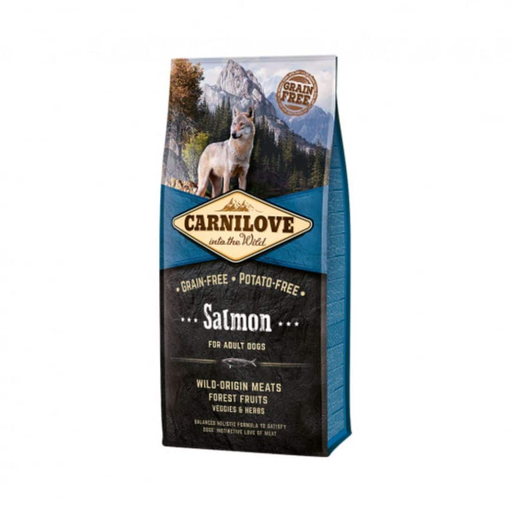 Carni Love Salmon for Adult begrūdis sausas maistas šunims su lašiša - Produkto Svoris 1.5kg