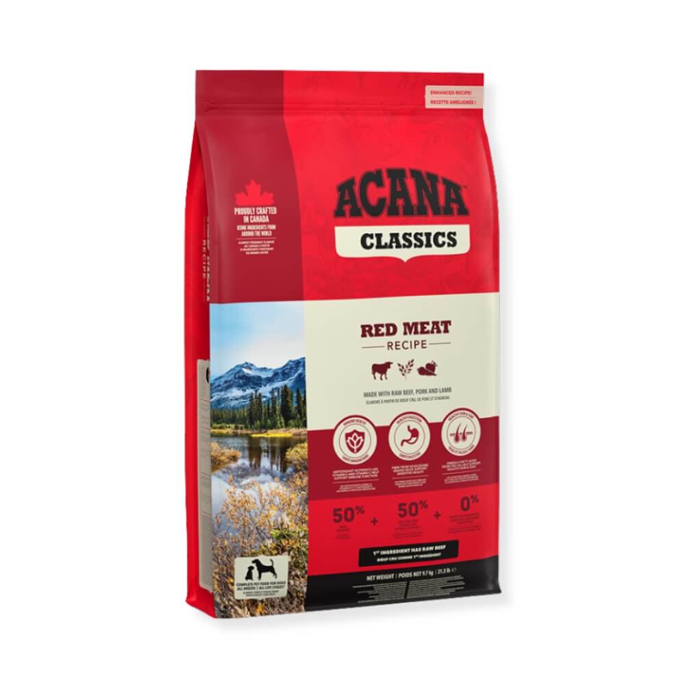 Acana Classic Red Meat begrūdis sausas maistas šunims  2kg, 9.7kg - Produkto Svoris 9.7 kg