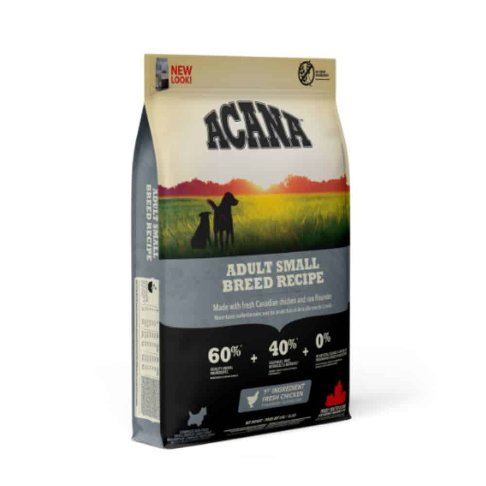 Acana Adult Small Breed begrūdis sausas maistas suaugusiems mažų veislių šunims 2kg, 6kg, 2x6kg - Produkto Svoris 2kg