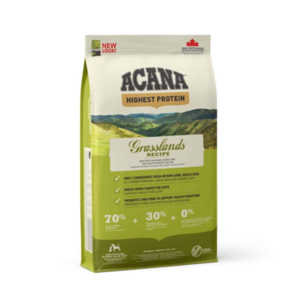 Acana Grasslands Dog begrūdis sausas maistas šunims - Produkto Svoris 2kg