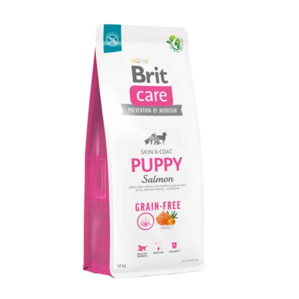 Brit Care Grain-free Puppy Salmon begrūdis sausas maistas šuniukams su lašiša - Produkto Svoris 12kg