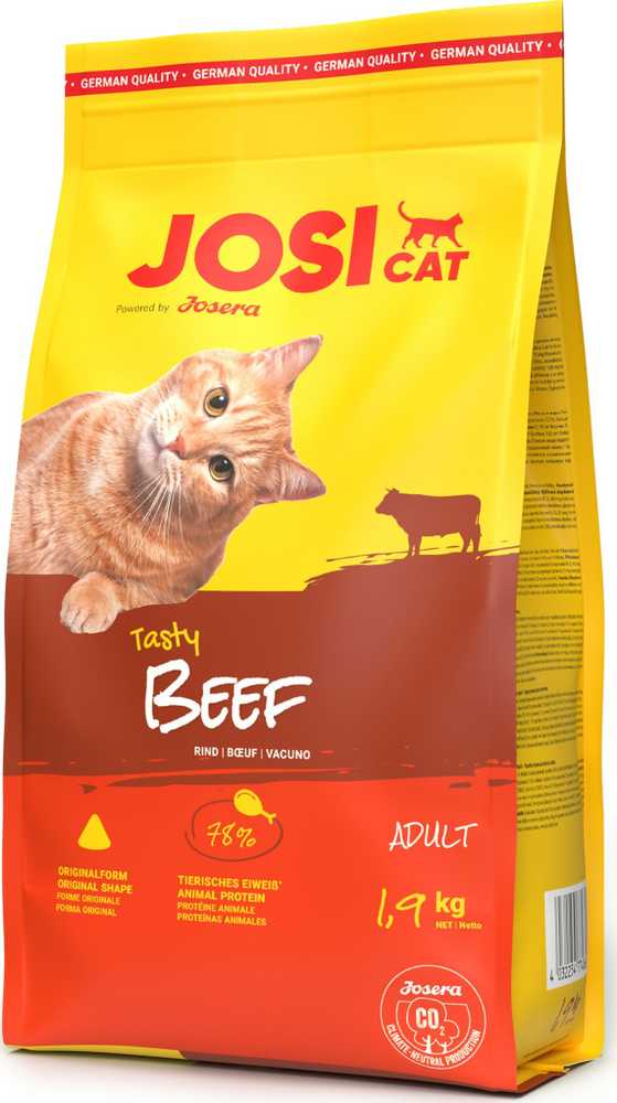 JosiCat Tasty Beef sausas maistas katėms su jautiena, 1,9 kg