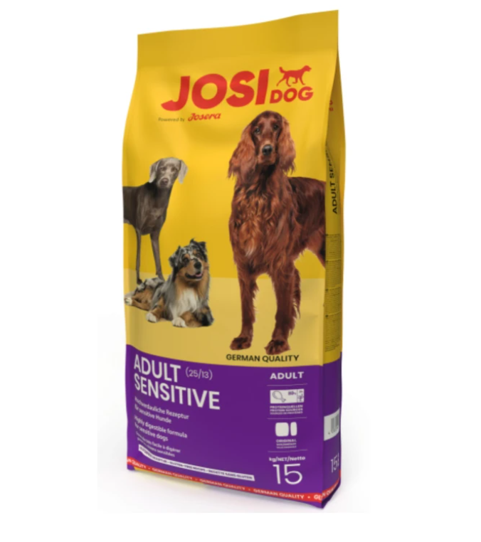 JosiDog Adult Sensitive sausas maistas šunims, 15 kg