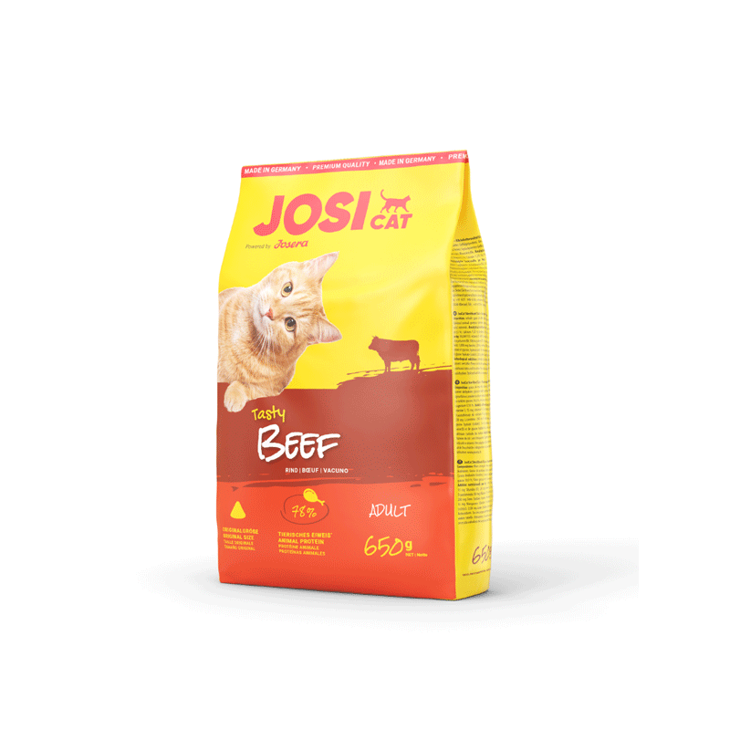 JosiCat Tasty Beef sausas maistas katėms, 650 g