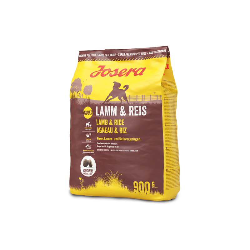 Josera Lamb & Rice sausas maistas šunims, 900 g