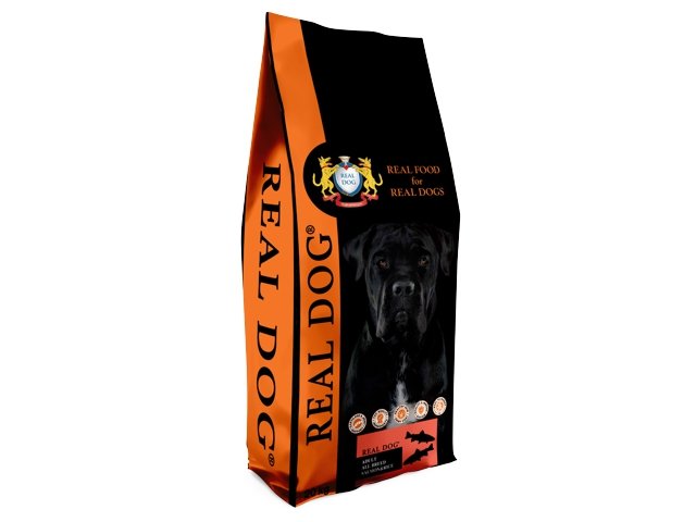 Real Dog Adult All Breeds su lašiša ir ryžiais 20kg