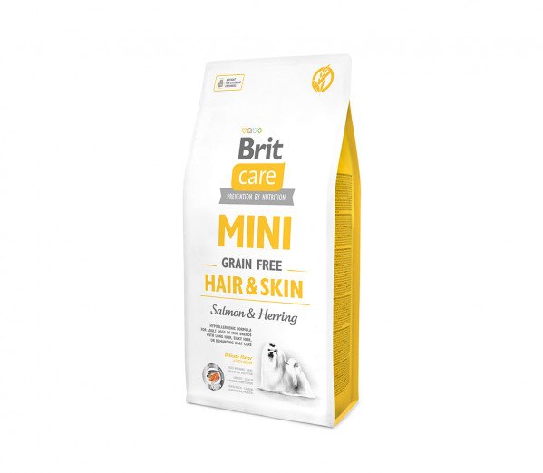 Brit Care Mini Hair&Skin sausas maistas mažų veislių šunims 2 kg