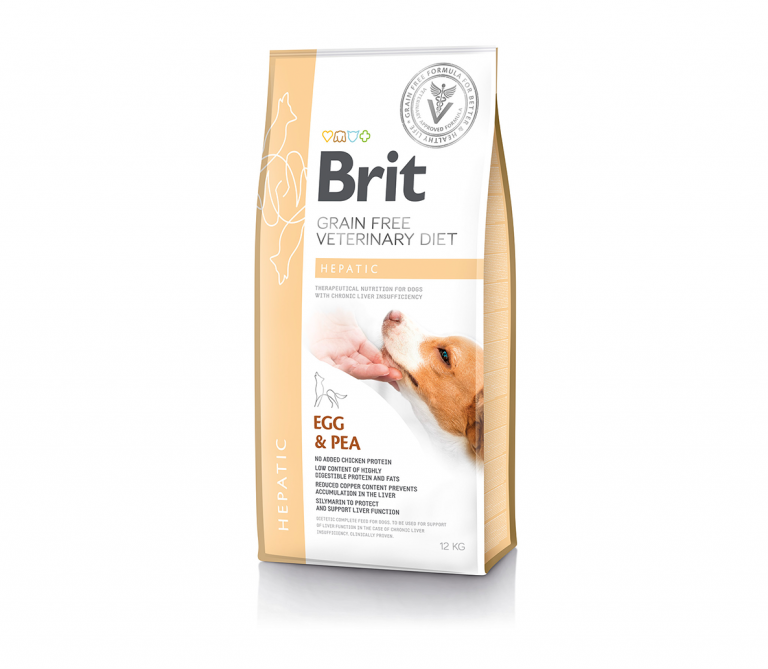 Brit GF Veterinary Diets sausas maistas šunims Hepatic 12 kg