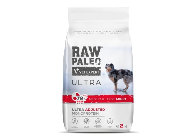 Raw Paleo Ultra Adult Medium&Large Beef 2 kg