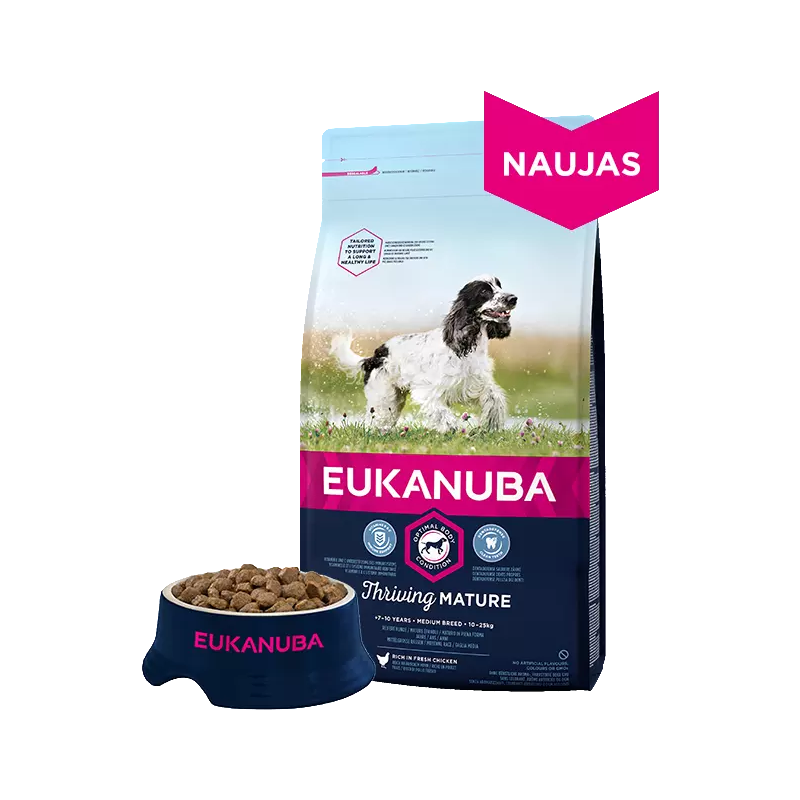 Eukanuba Medium Mature (vištiena) 15kg