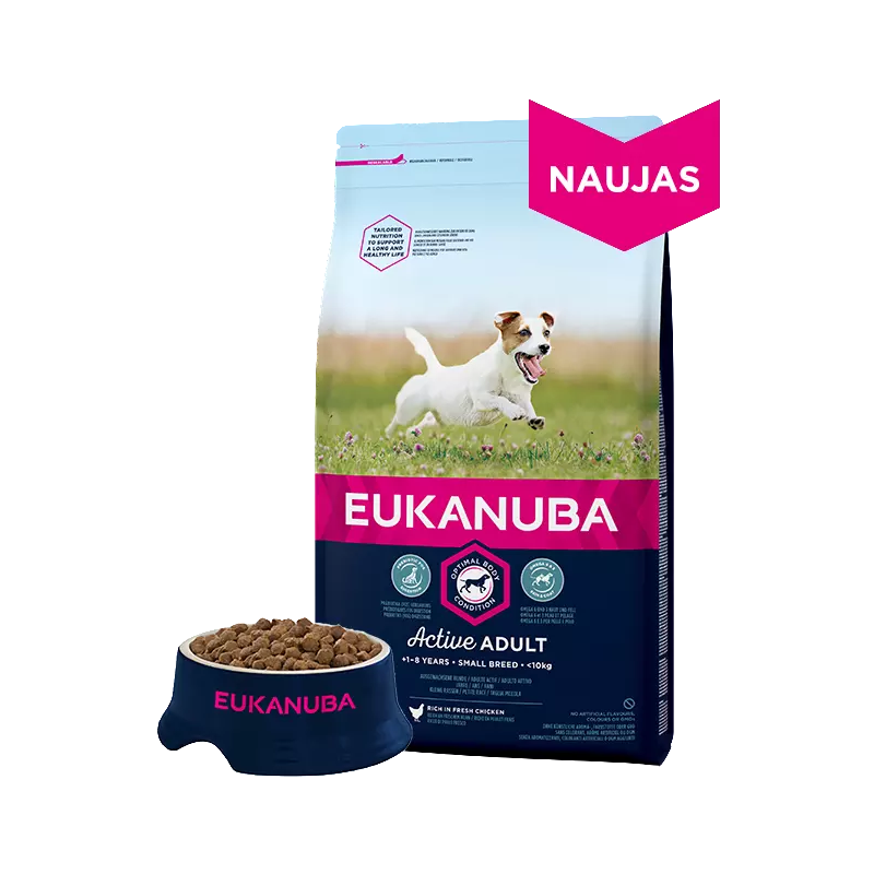 Eukanuba Active Small Adult (vištiena) 15kg