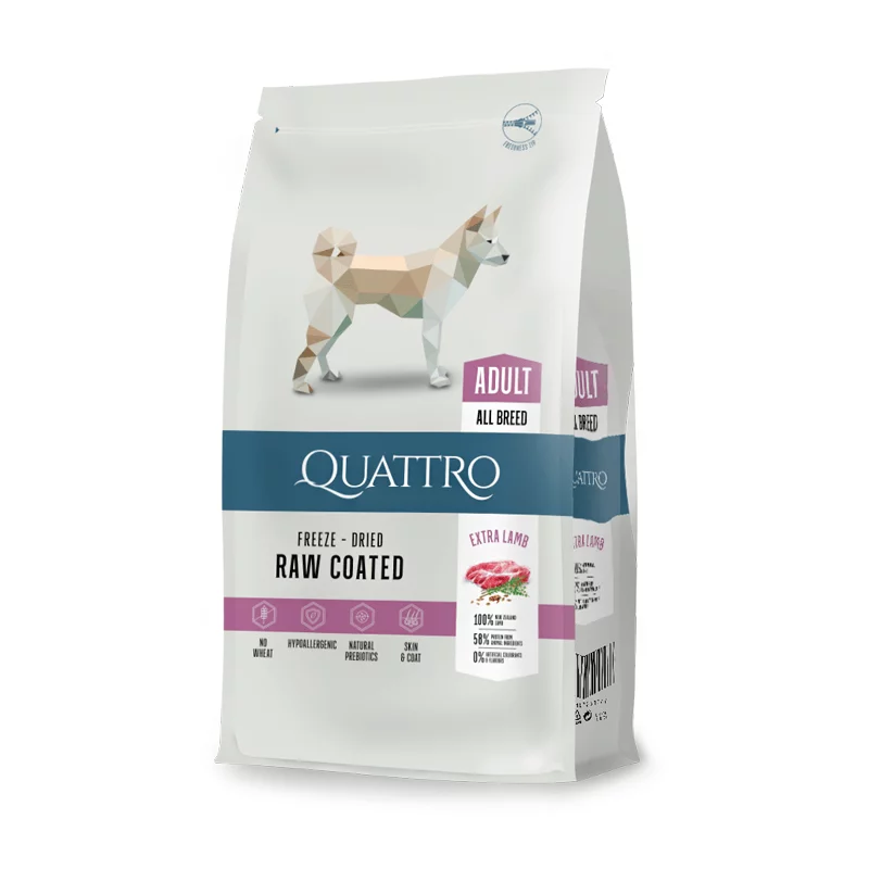 Quattro Adult All Breed Lamb sausas maistas šunims 12 kg