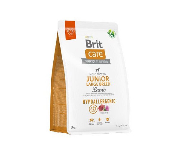 Brit Care Hypoallergenic Junior Large Breed Lamb sausas maistas šunims 3 kg