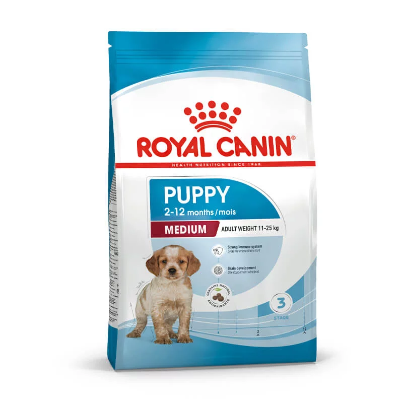 Royal Canin Medium Puppy sausas maistas šuniukams 15 kg