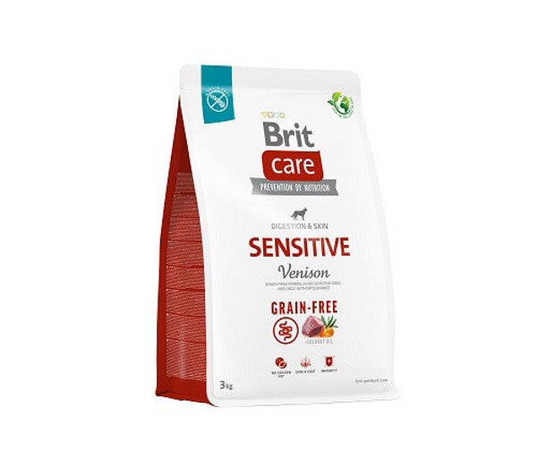 Brit Care Grain-free Sensitive Venison sausas maistas šunims 3 kg