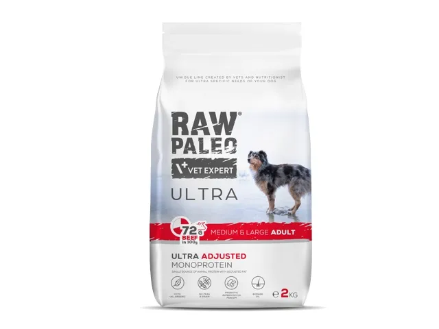 Raw Paleo Ultra Adult Medium&Large Beef 2kg