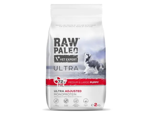 Raw Paleo Ultra Puppy Medium&Large Beef 2kg