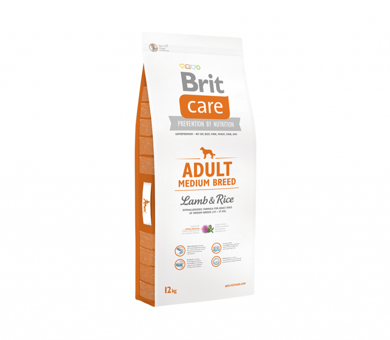 BRIT CARE Adult Medium Breed Lamb&Rice 12 kg