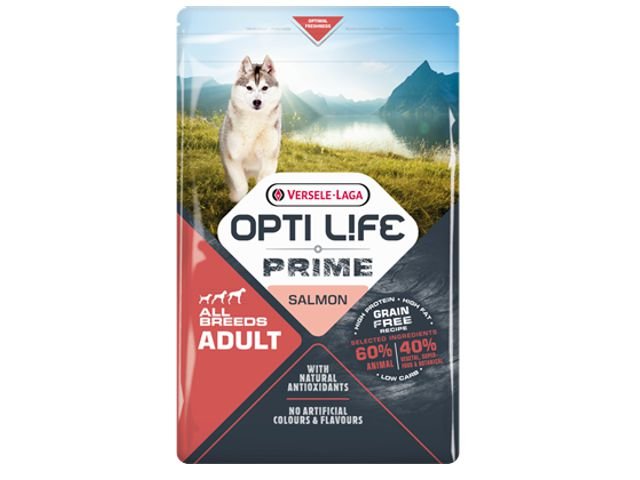Opti Life Prime Adult Salmon 12.5 kg