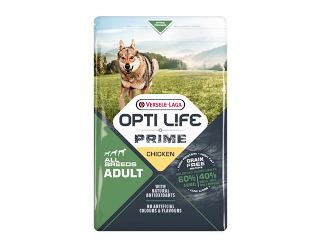 Opti Life Prime Adult Chicken vištiena 12.5kg