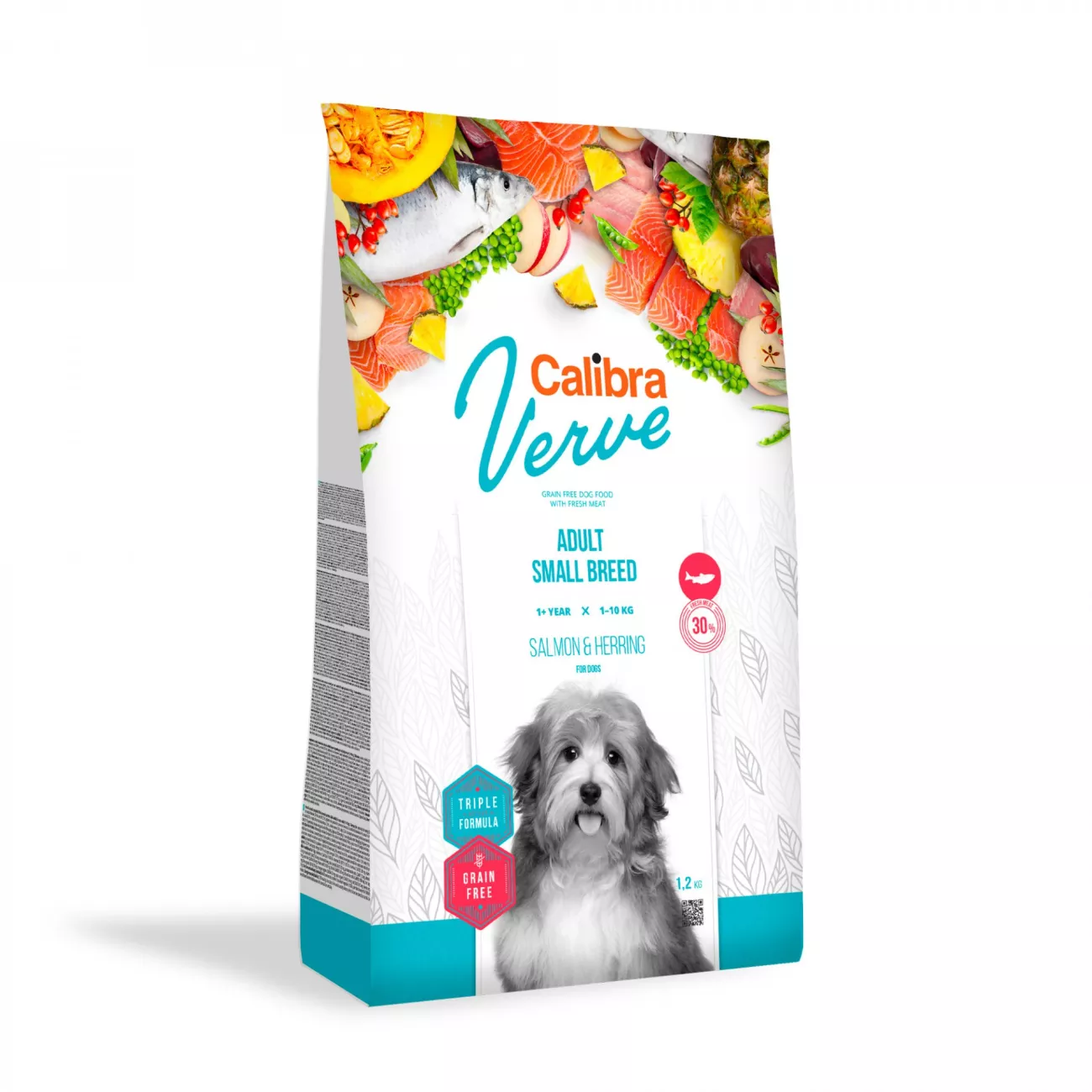 CALIBRA Dog Verve GF Adult Small Salmon & Herring begrūdis sausas maistas šunims su lašiša  6 kg