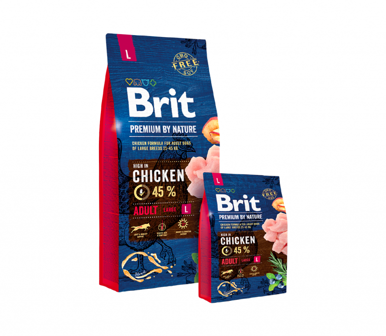 BRIT PREMIUM By Nature Adult L sausas maistas šunims 15 kg