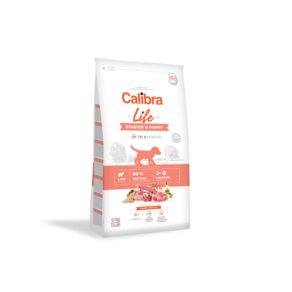 CALIBRA Dog Life Starter & Puppy Lamb sausas maistas šunims 2.5 kg