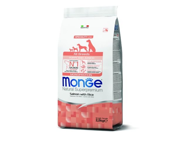 Monge Dry Dog Spec. Line - All Breeds Puppy Salmon & rice 2.5 kg