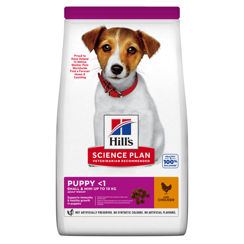 Hill's Science Plan Puppy Small & Miniature su Vištiena 1.5 kg