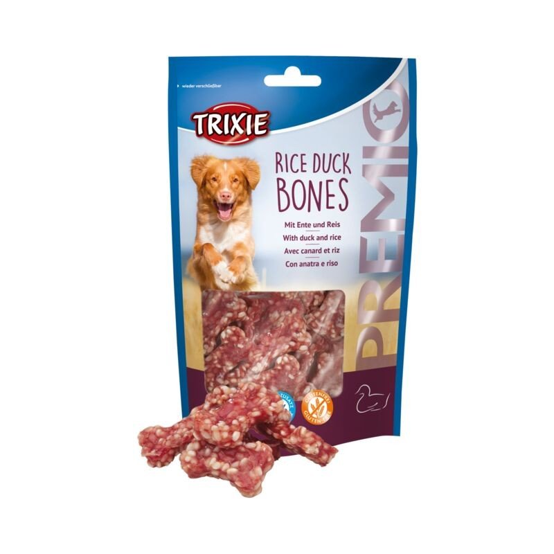 TRIXIE PREMIO Ryžių ir antienos kauliukai 80 g