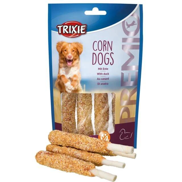 TRIXIE PREMIO Corn Dogs antiena 4 vnt/100 g