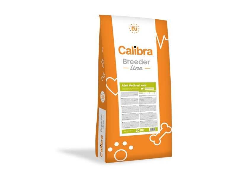 CALIBRA Dog Breeder Line SP Adult Medium Lamb sausas maistas suaugusiems vidutinio dydžio veislių šunims su ėriena 20 kg