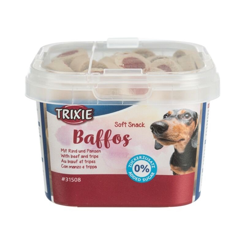 TRIXIE Skanėstai šunims Soft Snack Baffos su jautiena žarnokais 140 g