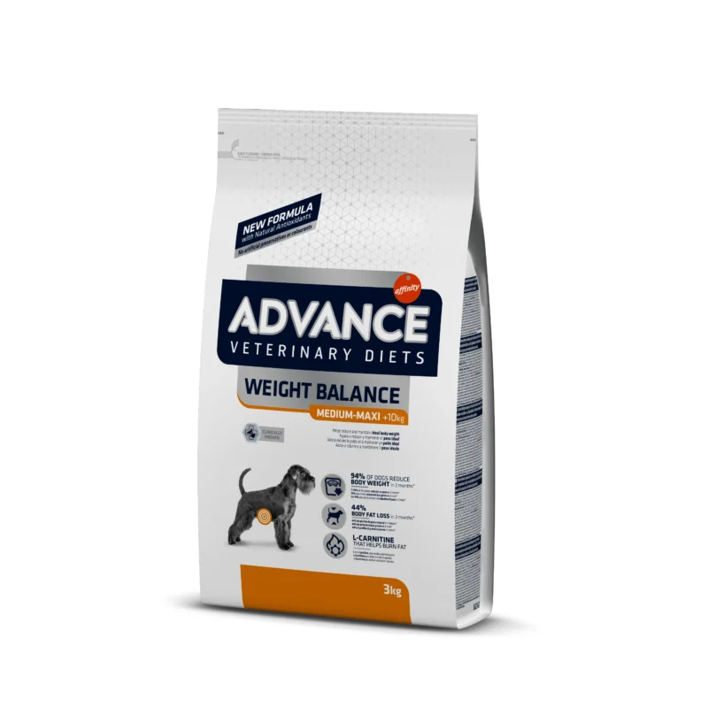 Advance Weight Balance Dog Sausas Maistas Šunim 3 kg