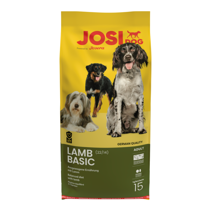 Josera JosiDog LAMB BASIC  sausas maistas šunims 15 kg