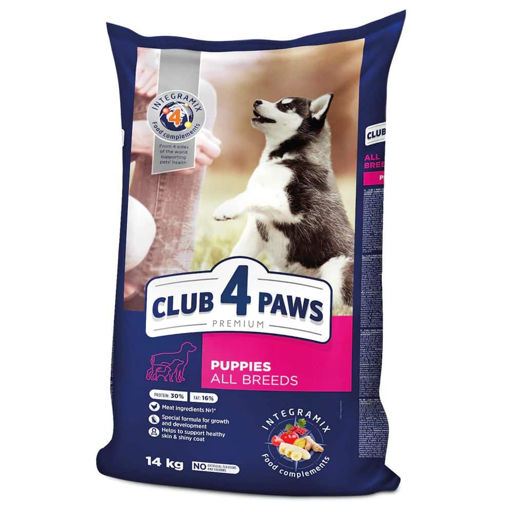 CLUB 4 PAWS PREMIUM Puppy All breed - sausas maistas visų veislių šuniukams 14kg