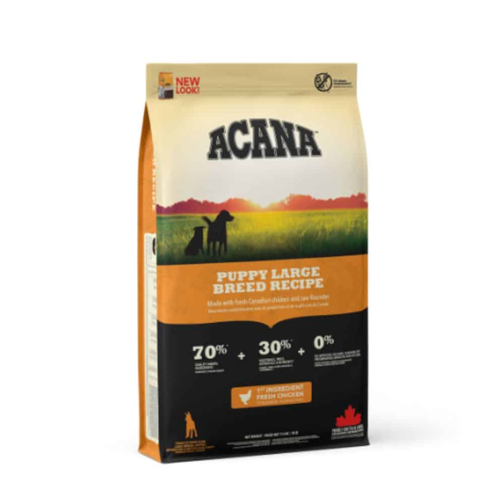 Acana Puppy Large Breed begrūdis sausas maistas didelių veislių šuniukams 11.4kg 17kg - Produkto Svoris 17kg