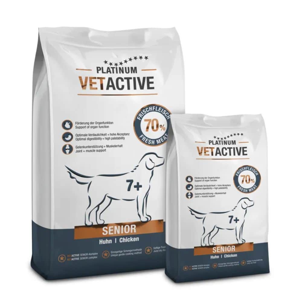 Platinum VetActive sausas pašaras senyvo amžiaus šunims nuo 7+ metų - Produkto Svoris 1.5kg