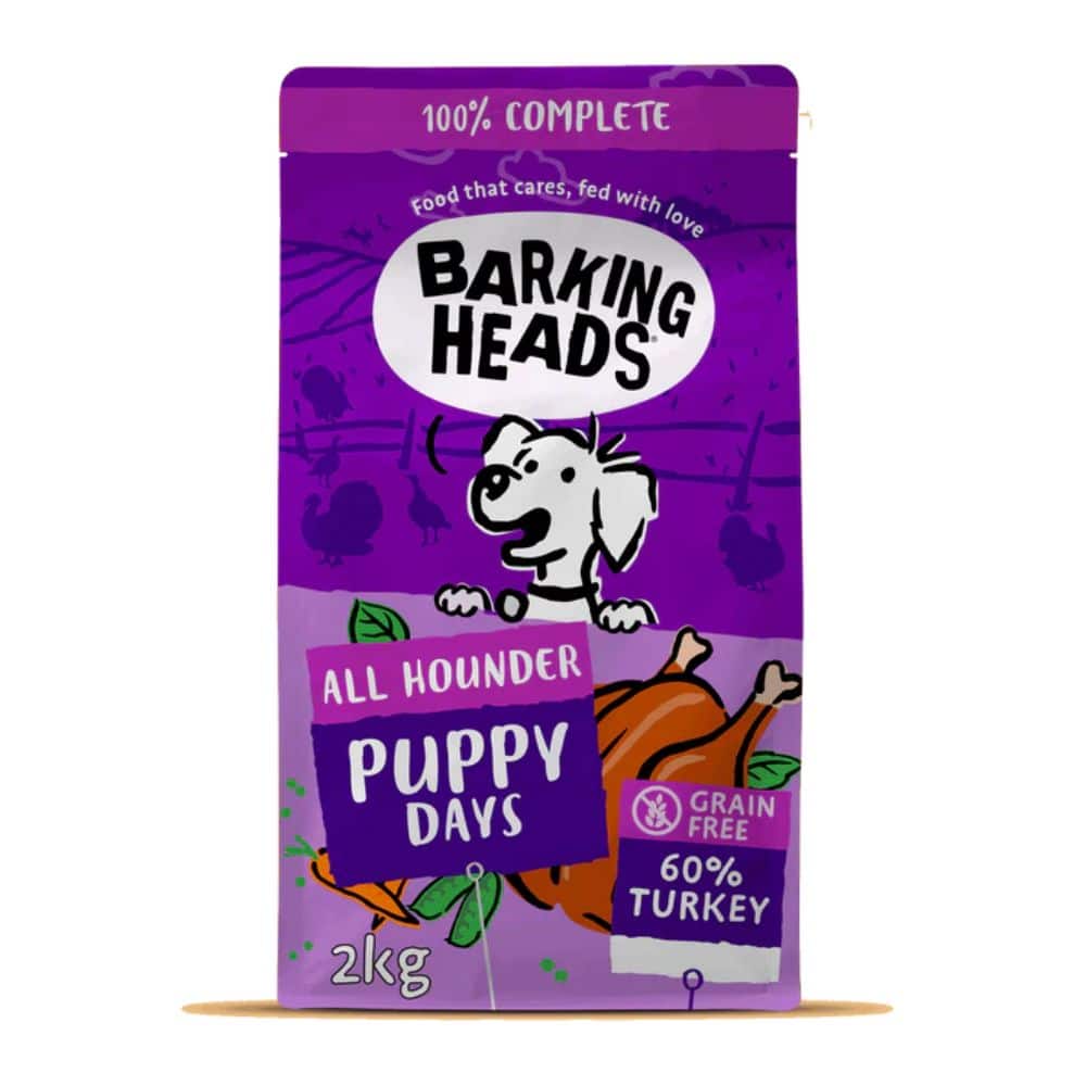 Barking Heads Puppy Days sausas maistas mažų ir vidutinių veislių šuniukams - Produkto Svoris 2kg