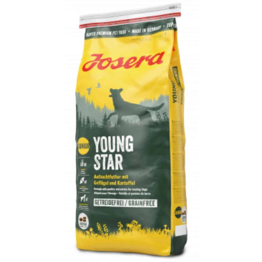 Josera Junior Young Star begrūdis sausas maistas jauniems šuniukams 12.5kg