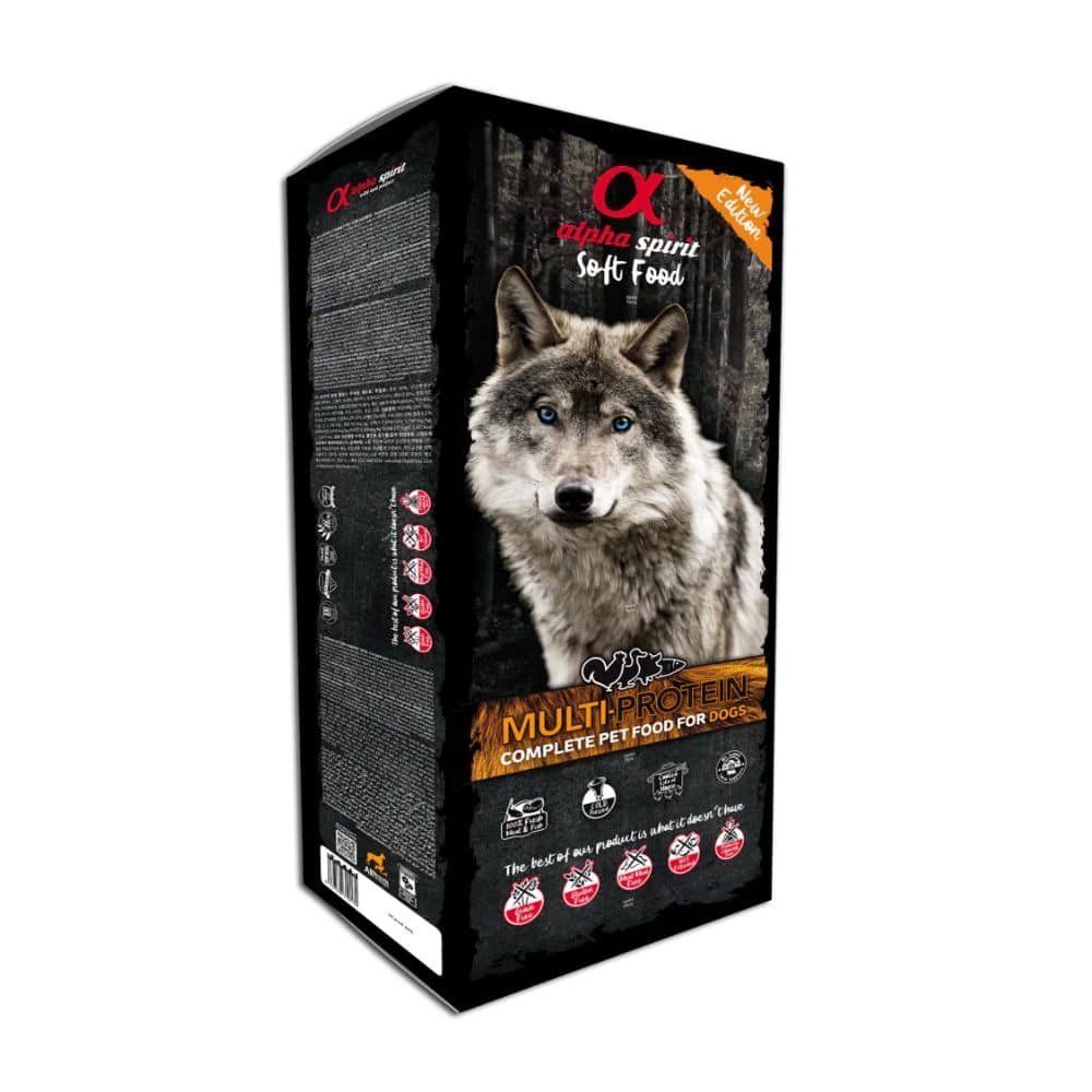 Alpha Spirit Dog Food MULTIPROTEIN begrūdis maistas šunims 9kg