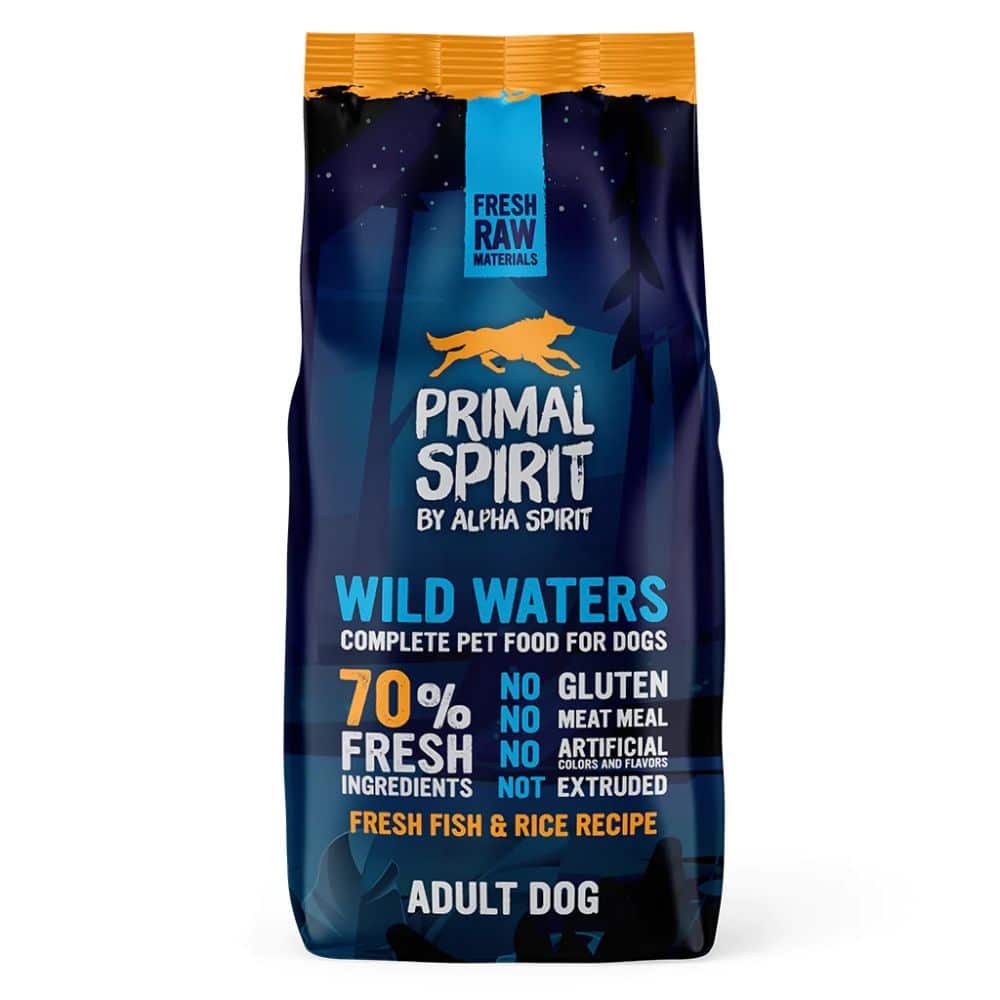 Primal Spirit Wild Waters Chicken & Fish - sausas maistas šunims su vištiena ir žuvimi, 12kg